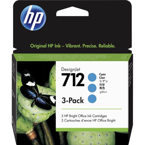 HP 3ED77A Patron 3Pack Cyan 29ml No.712 (Eredeti)