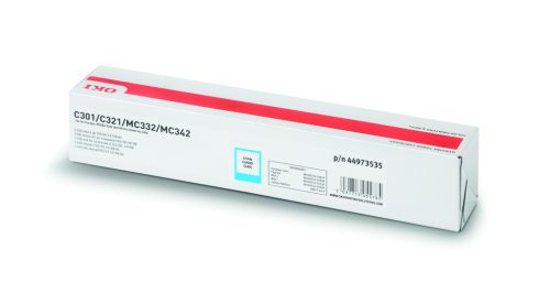 Oki C301/C321 Toner Cián 1500 oldalra