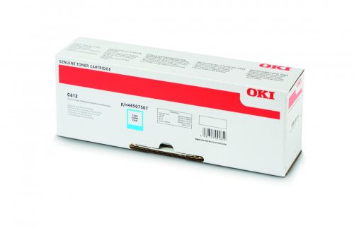 Oki C612 Toner Cián 6000 oldalra