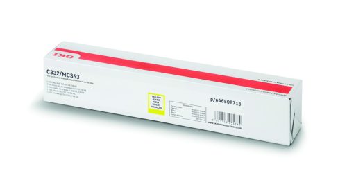 Oki C332/MC363 Toner Sárga 1500 oldalra