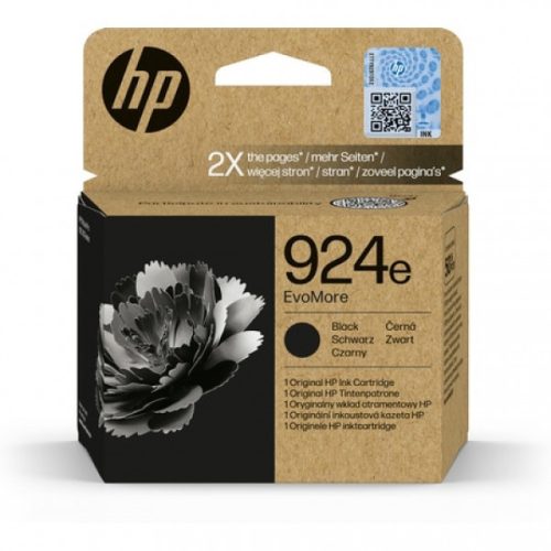 HP 4K0V0NE Tintapatron Black 1.000 oldal kapacitás No.924e EvoMore