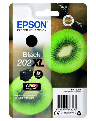 Epson T02G1 Tintapatron Black 13,8ml No.202XL