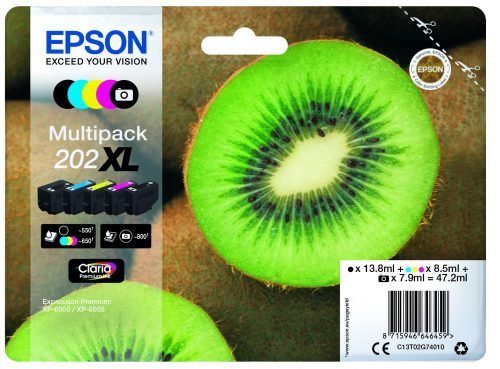 Epson T02G7 Tintapatron Multipack 47,2ml No.202XL