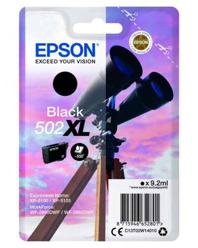 Epson T02W1 Patron Black 9,2ml /o/ No.502XL