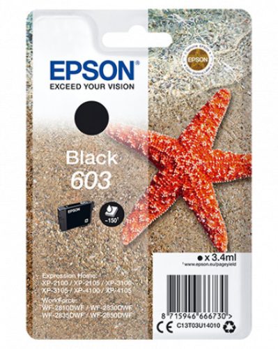 Epson T03U1 Tintapatron Black 3,4ml No.603