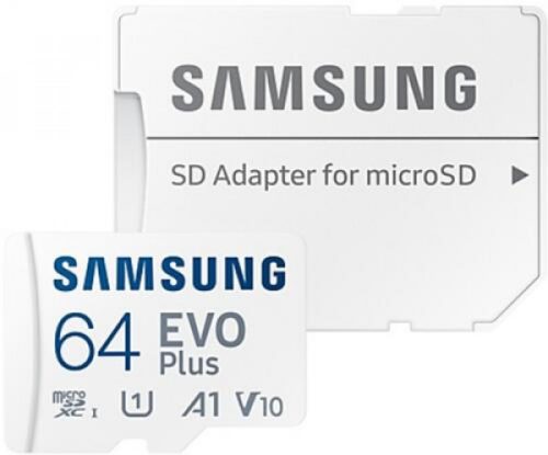 SAMSUNG SD kártya 64GB, EVO PLUS, Blue Wave, 160MB/s