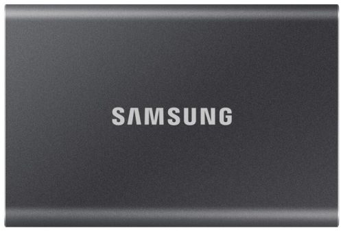 SAMSUNG SSD Külső, 1TB, T7, Titán Szürke, USB 3.2