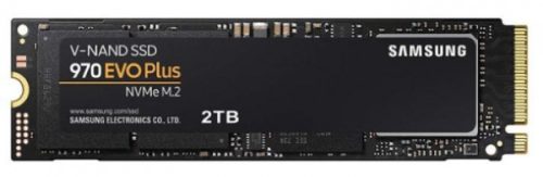 SAMSUNG SSD Belső, 2TB, 970 EVO PLUS, PCIe 3.0, NVMe M.2, 1200 TBW