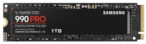 SAMSUNG SSD Belső, 1TB, 990 PRO, PCIe 4.0, NVMe 2.0, 600 TBW