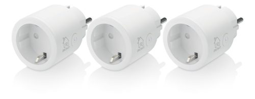 Deltaco SMART HOME SH-P01-3P WiFi, 1xCEE 7/3, 10A, fehér, időzítős, 3db/csomag Aljzat