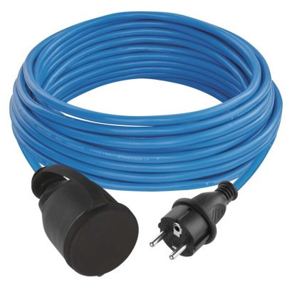 Fagyásálló hosszabbító kábel Cord 10 m / 1 socket / black / PVC / 230 V / 1,5 mm2