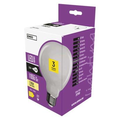 LED izzó Filament gömb / E27 / 7,8 W (75 W) / 1 055 lm / meleg fehér