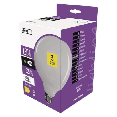 LED izzó Filament gömb / E27 / 11 W (100 W) / 1 521 lm / természetes fehér