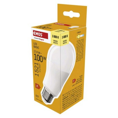 LED izzó Basic A60 / E27 / 17,8 W (100 W) / 1521 lm / Meleg fehér