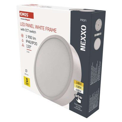 LED felületi lámpatest NEXXO, kerek, fehér, 21W, CCT