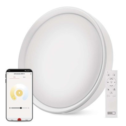 Okos LED mennyezeti lámpatest GoSmart, kör alakú, 30W, RGB, dimmelhető, WiFi