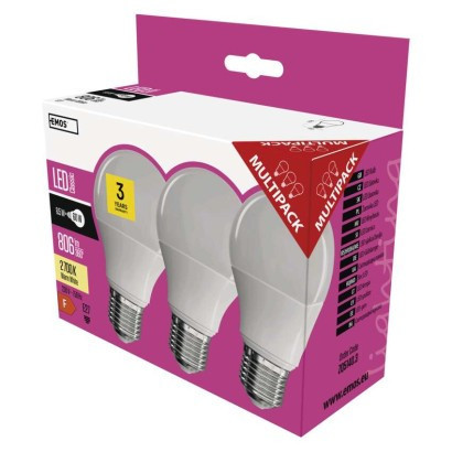 LED izzó Classic A60 / E27 / 8,5 W (60 W) / 806 lm / meleg fehér