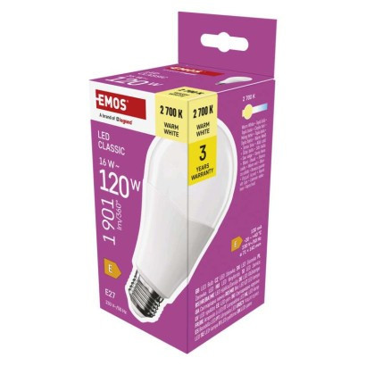 LED izzó Classic A70 / E27 / 16 W (120 W) / 1901 lm / Meleg fehér