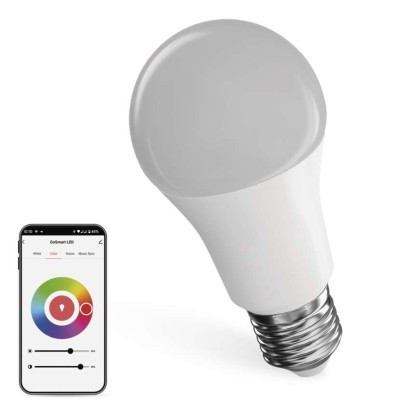 LED izzó GoSmart A60 / E27 / 9 W (60 W) / 806 lm / RGB / dimmelhető / WiFi