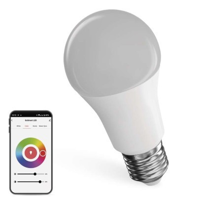 LED izzó GoSmart A60 / E27 / 11 W (75 W) / 1 050 lm / RGB / dimmelhető / WiFi