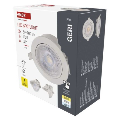 LED reflektor GERI fehér, kerek, 6,5W CCT