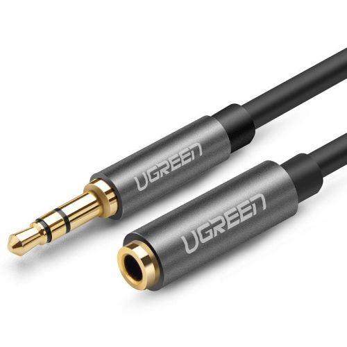 UGREEN AUX 3,5 mm-es jack audió hosszabbító kábel, 1m (fekete)