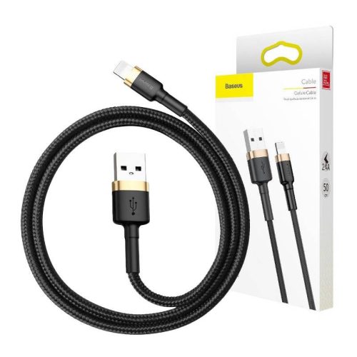 Baseus Cafule USB-Lightning kábel, 2A, 3 m (arany-fekete)