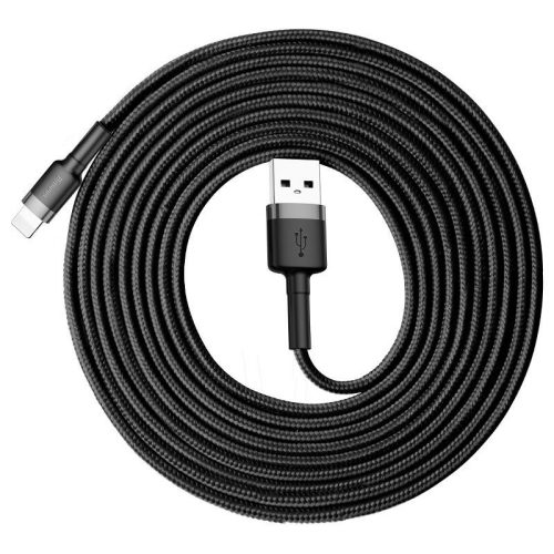 Baseus Cafule USB-Lightning kábel, 2A, 3m (szürke-fekete)