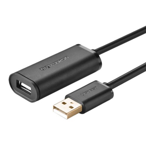 UGREEN US121 USB 2.0 hosszabbító kábel, aktív, 15m (fekete)