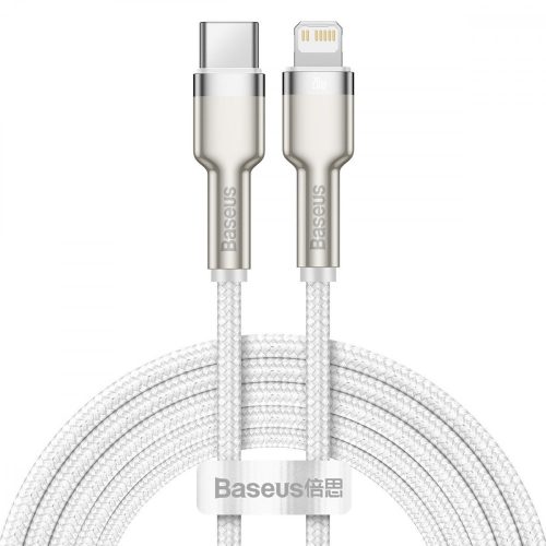 Baseus Cafule USB-C-Lightning kábel, PD, 20 W, 2 m (fehér)