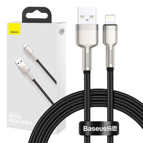 Baseus Cafule USB-Lightning kábel, 2,4A, 1 m (fekete)