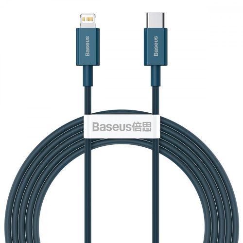 Baseus Superior Series USB-C-Lightning kábel, 20 W, PD, 2 m (kék)