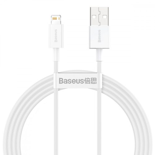 Baseus Superior Series USB-Lightning kábel, 2,4A, 1,5 m (fehér)