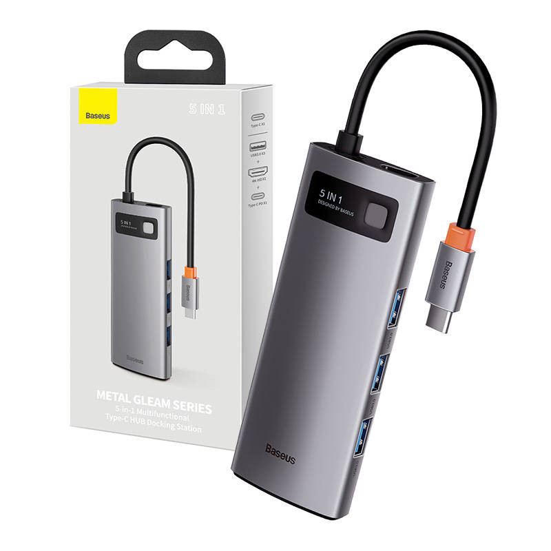 Baseus Metal Gleam Series Az Ben Hub Usb C X Usb