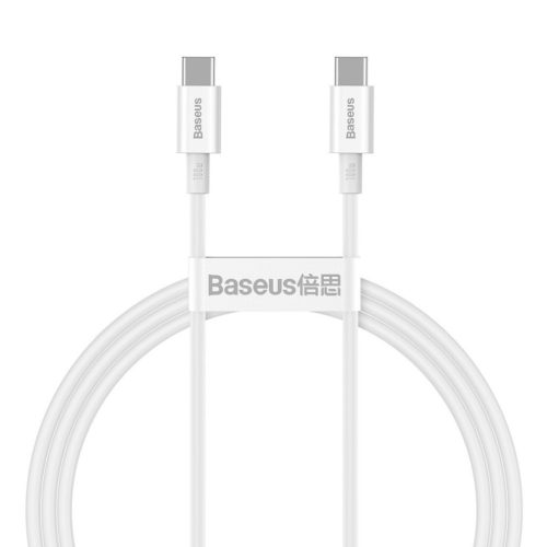 Baseus Superior Series USB-C-USB-C kábel, 100 W, 1 m (fehér)