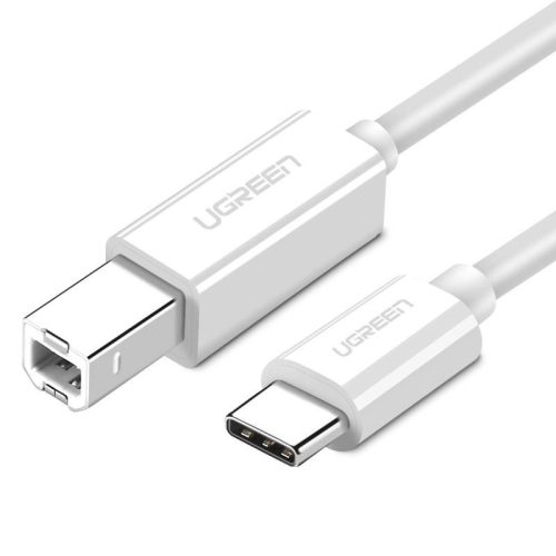 UGREEN US241 USB 2.0 C-B nyomtatókábel, 1m (fehér)