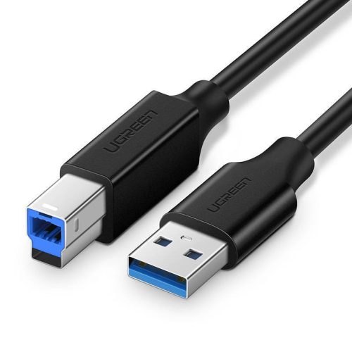 UGREEN US210 USB 3.0 A-B nyomtatókábel, 1 m (fekete)