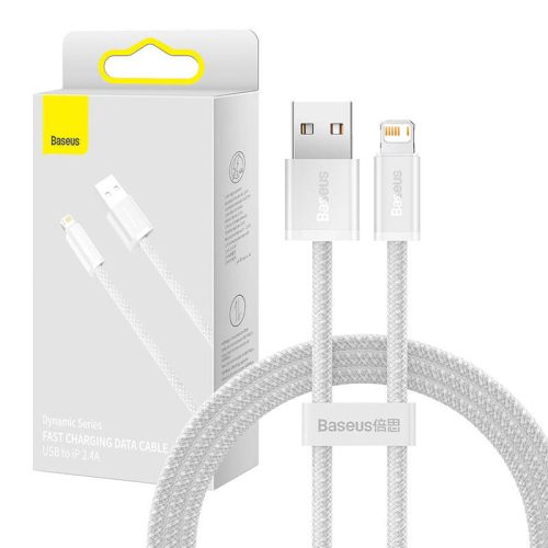 Baseus Dynamic USB-Lightning kábel, 2,4A, 1m (fehér)