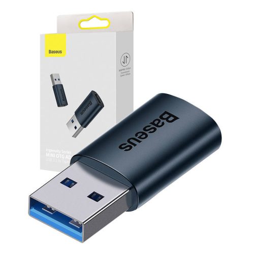Baseus Ingenuity USB-A – USB-C OTG adapter (kék)