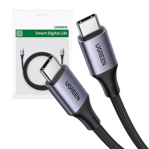 UGREEN US535 USB-C-USB-C kábel, 240W, 2m (fekete)