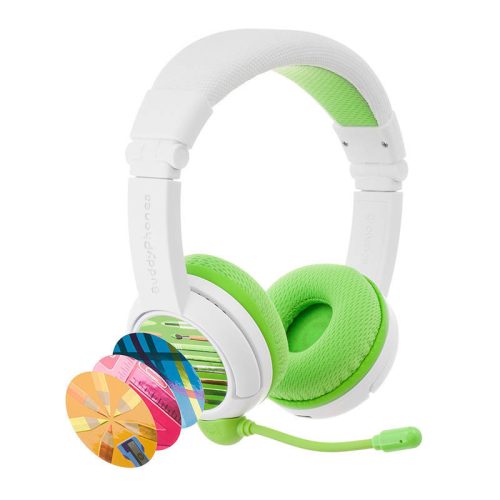 Wireless headphones for kids BuddyPhones School+ (green)