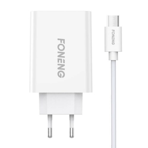 Fast charger Foneng  1x USB EU43 10.5W + USB Micro cable