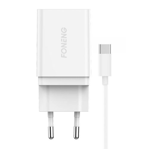 Fast charger Foneng 1x USB K300 18W + USB to USB-C cable