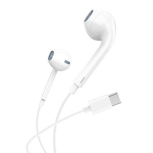 In-ear headphones, wired Foneng T15, USB-C, 1.2m (white)