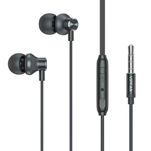 Wired in-ear headphones Vipfan M07, 3.5mm (green)