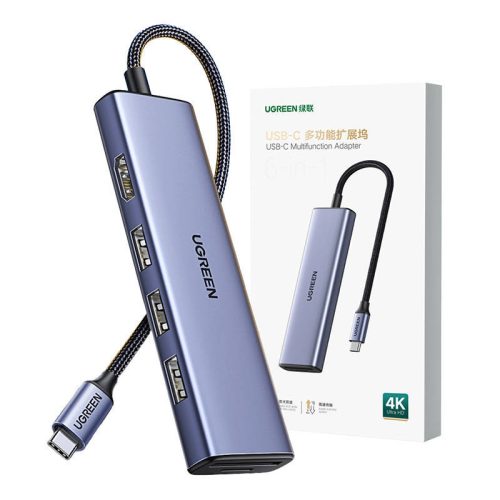 UGREEN Revodok CM511 Adapter hub USB-C - HDMI, 3x USB-A 3.0, SD/TF