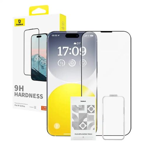Baseus Diamond edzett üvegfólia 0,3 mm iPhone 15 Pro