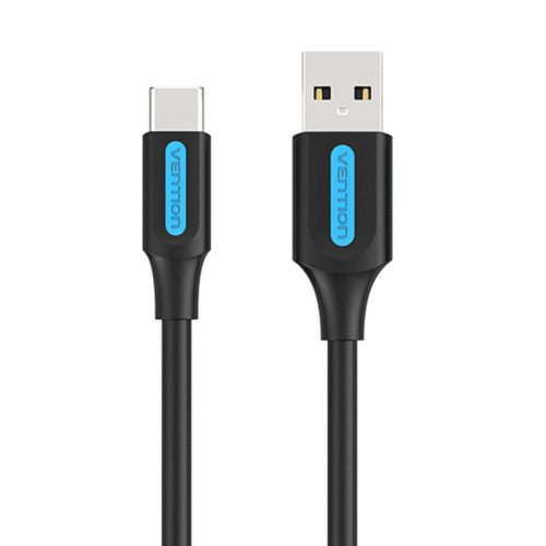 Cable USB-A 2.0 to USB-C Vention COKBC 3A 0,25m (black)