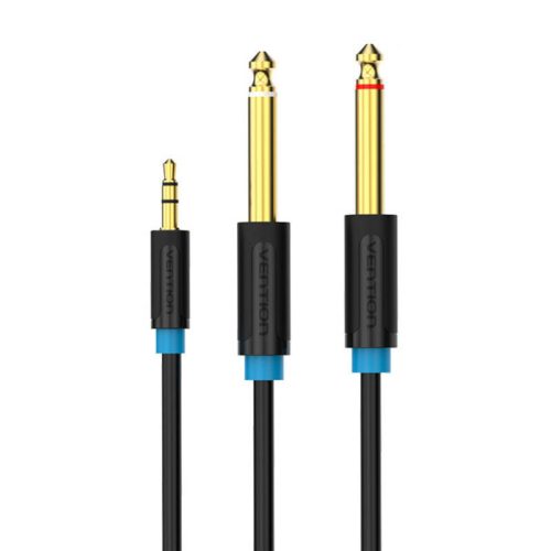 Audio Cable 3.5mm TRS to 2x 6.35mm Vention BACBH 2m (black)