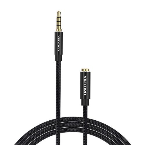 Cable Audio TRRS 3.5mm Male to 3.5mm Female Vention BHCBF 1m Black